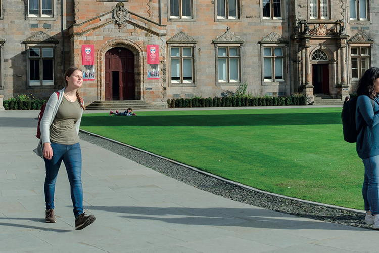 students on quad - 750